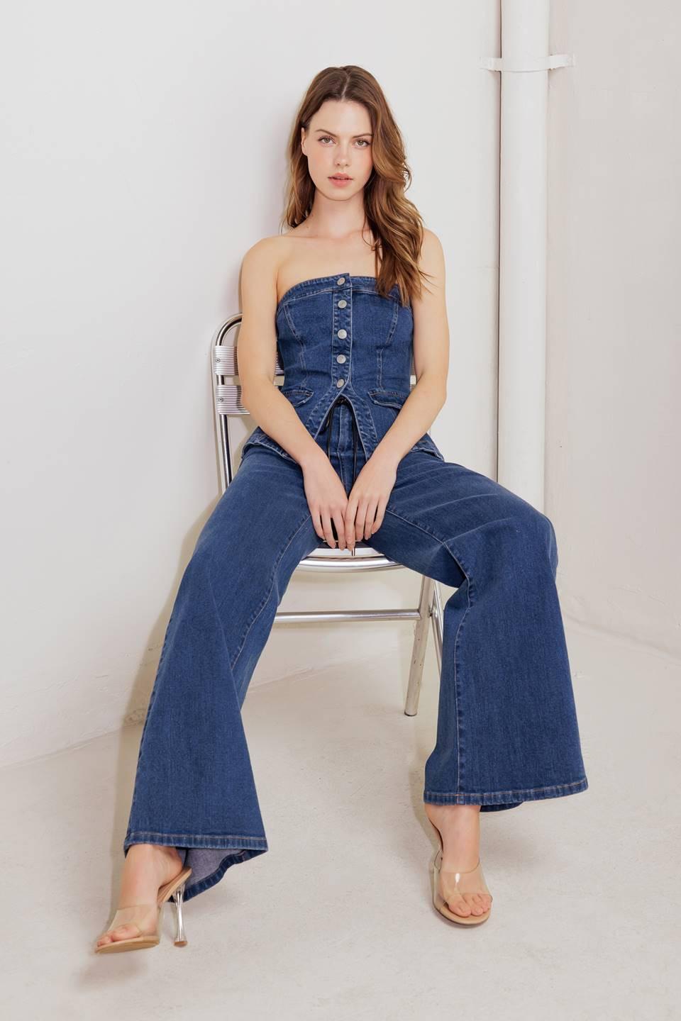 Dream State Blue Denim Pants