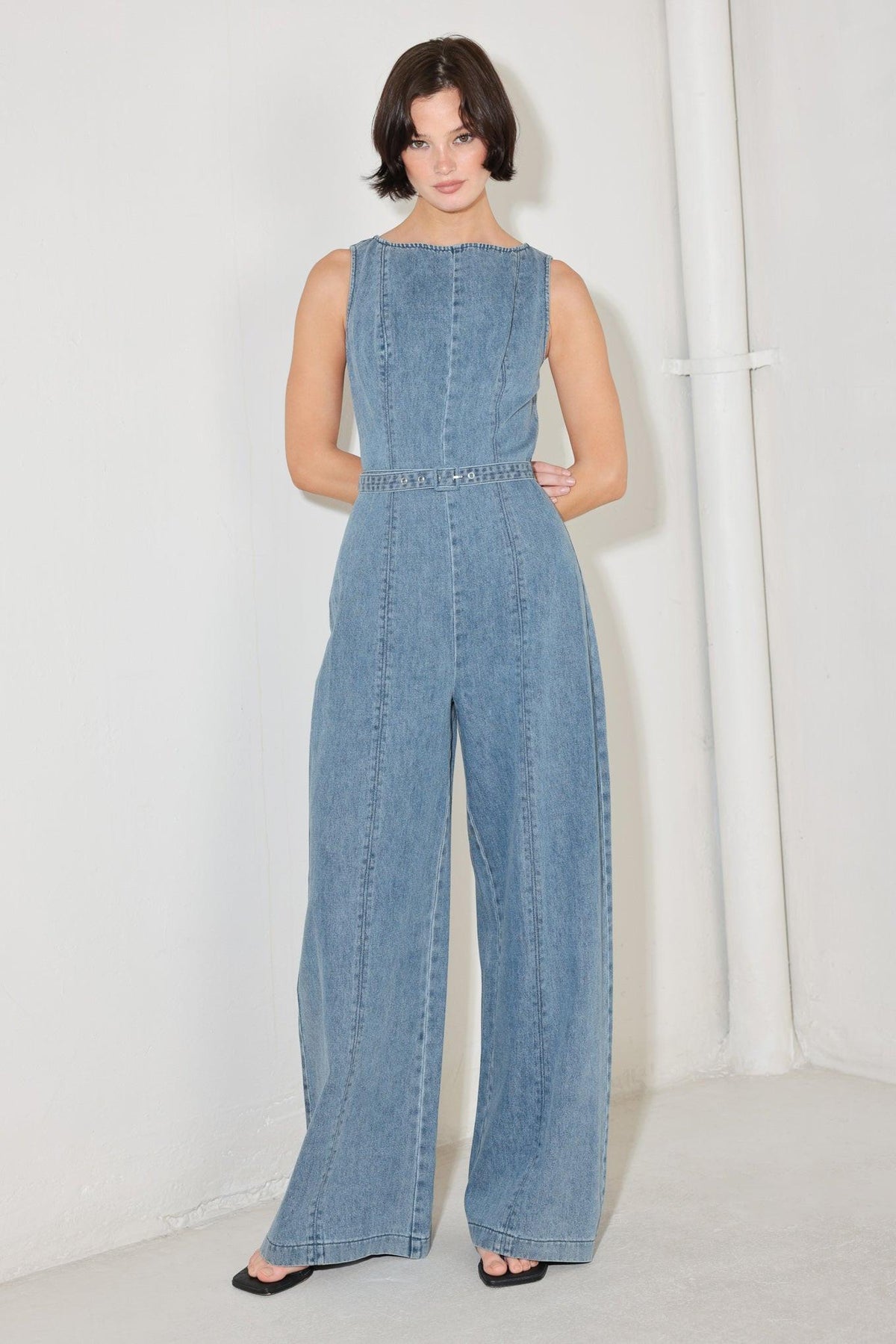 Elevated Edge Denim Jumpsuit