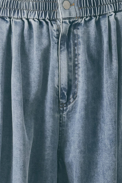 Easy Volume Denim Genie Pants