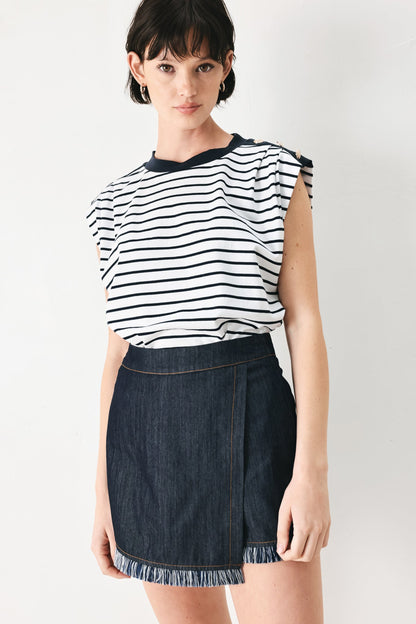 Everyday Cool Strip Knit Top