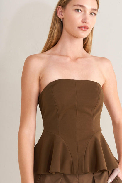 Effortless Elegance Woven Tube Top