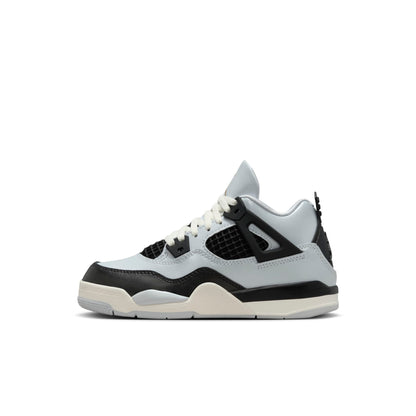Air Jordan Preschool Retro 4 'Platinum Gold Ps' Sneakers