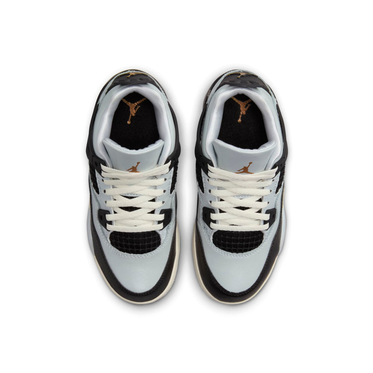 Air Jordan Preschool Retro 4 'Platinum Gold Ps' Sneakers
