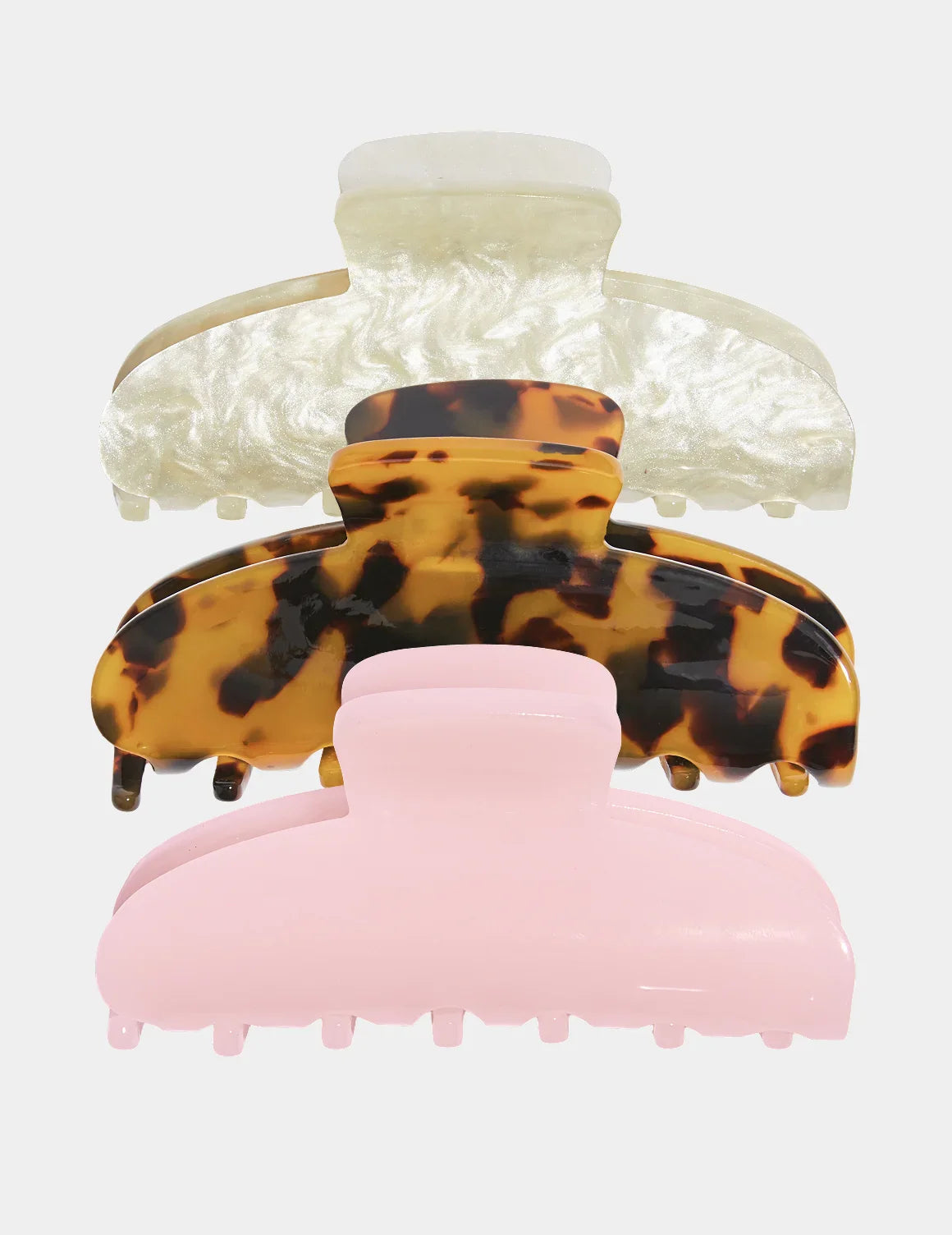 Faux Marble Hair Clip 3-Pack