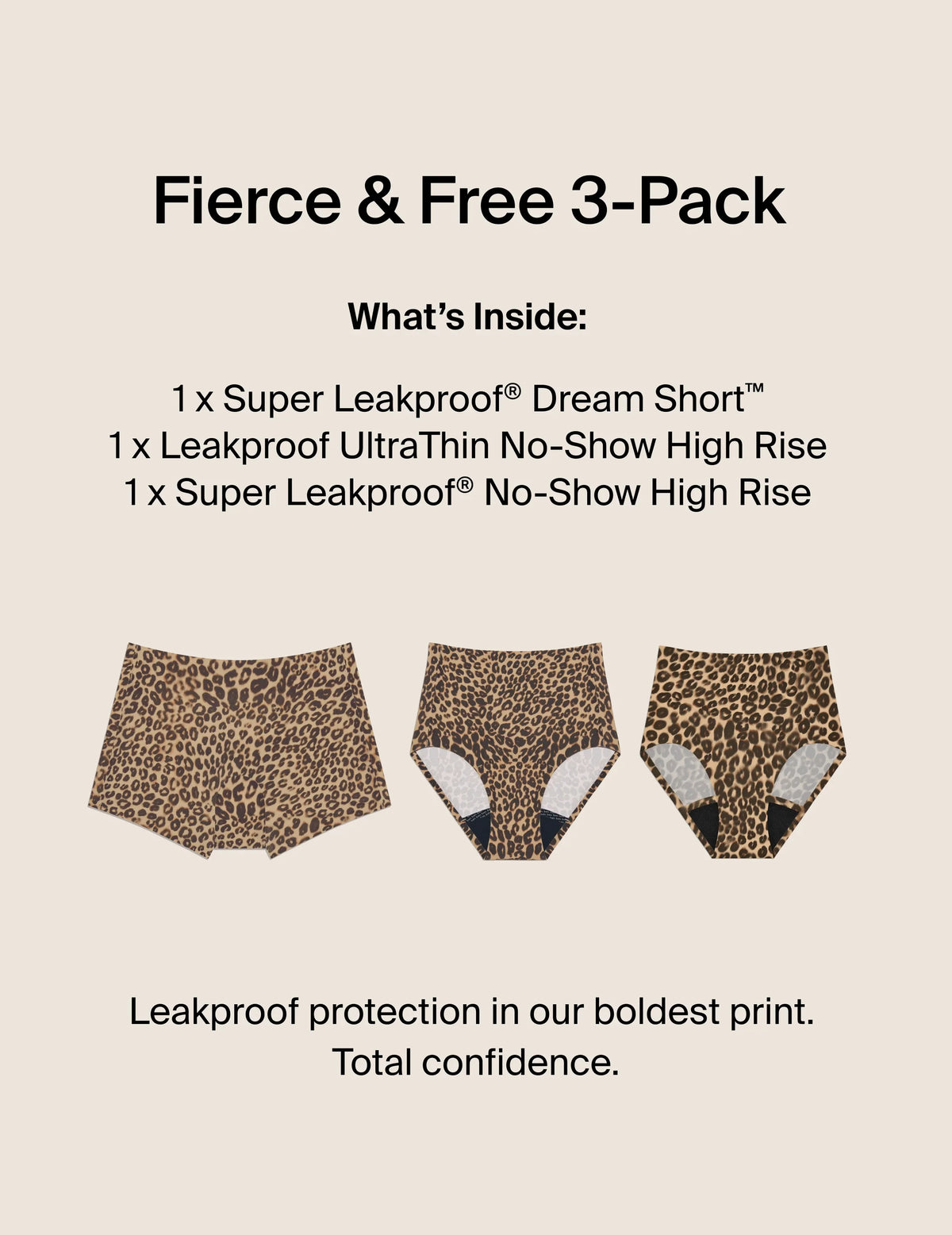 Fierce & Free Leakproof 3-Pack