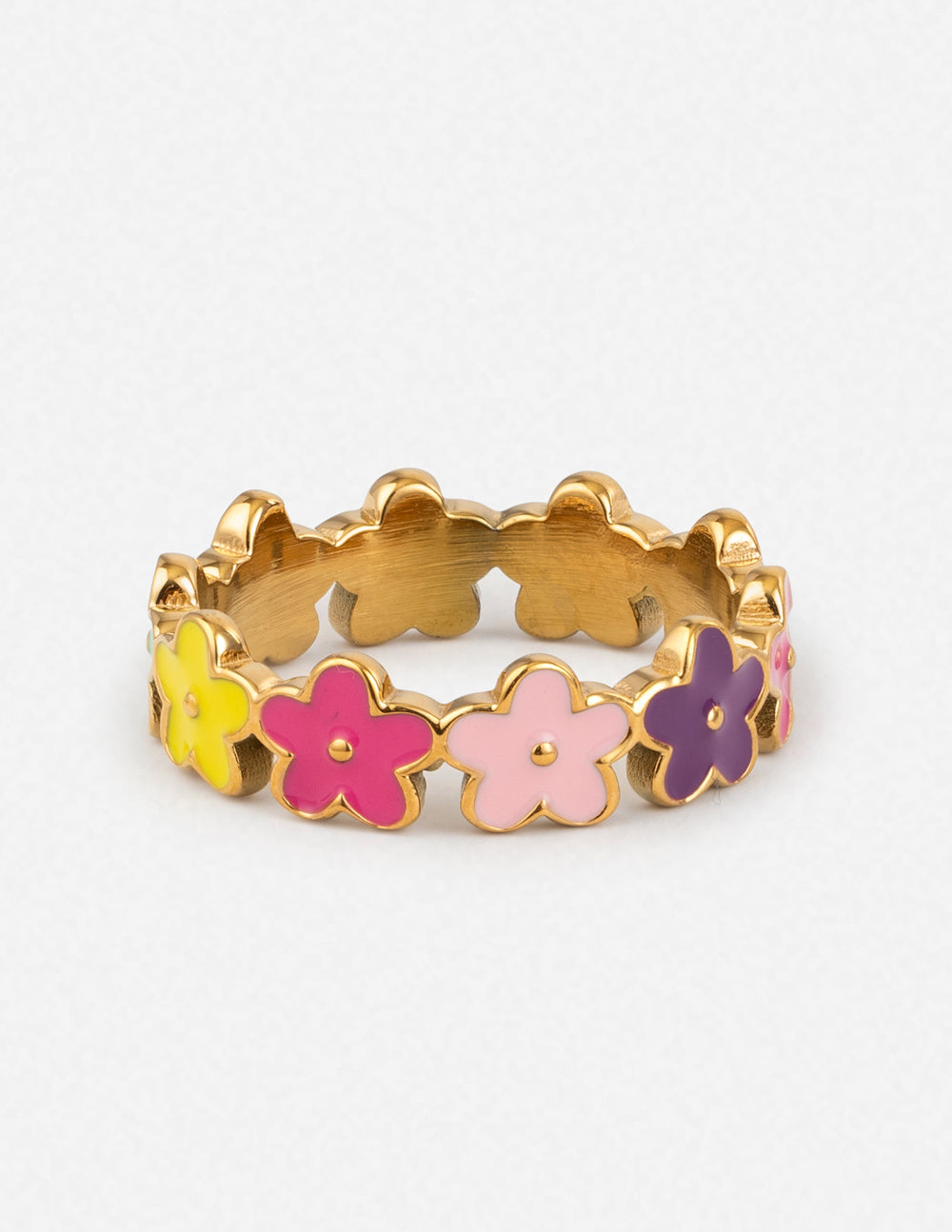 Elevated Faith Floral Enamel Ring