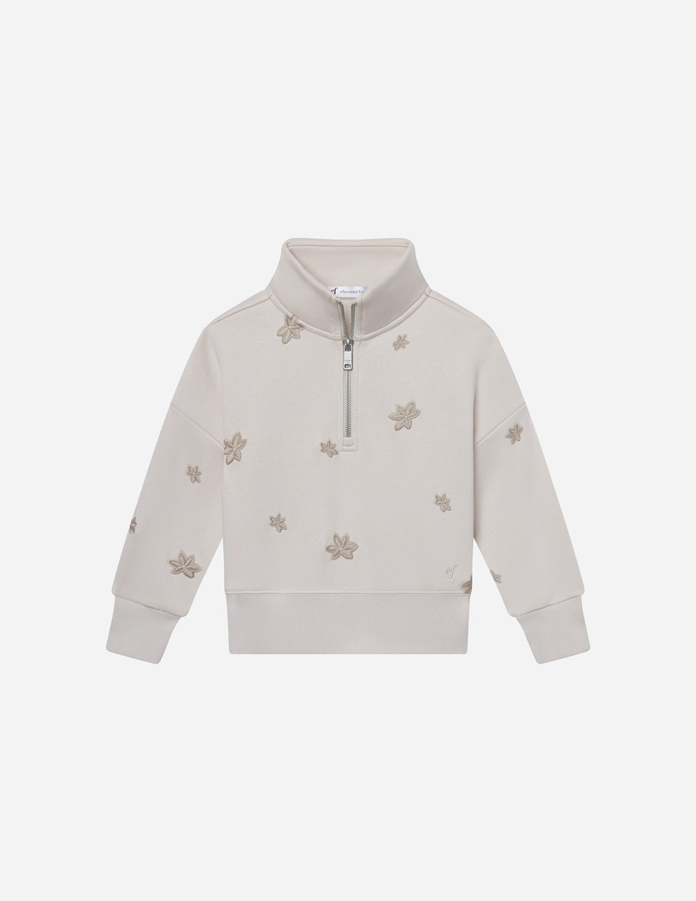 Elevated Faith Floral Kids Half-Zip