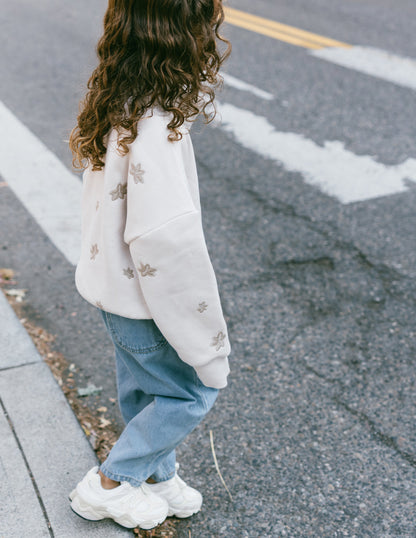 Elevated Faith Floral Kids Half-Zip