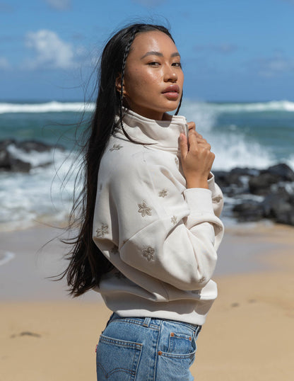 Elevated Faith Floral Women's Half-Zip