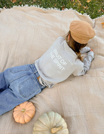 Elevated Faith Fruit of the Spirit Grey LS Unisex Tee
