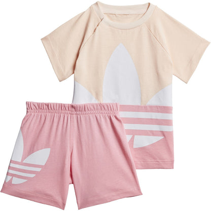 adidas Kids Large Trefoil Short Tee Set T-Shirts