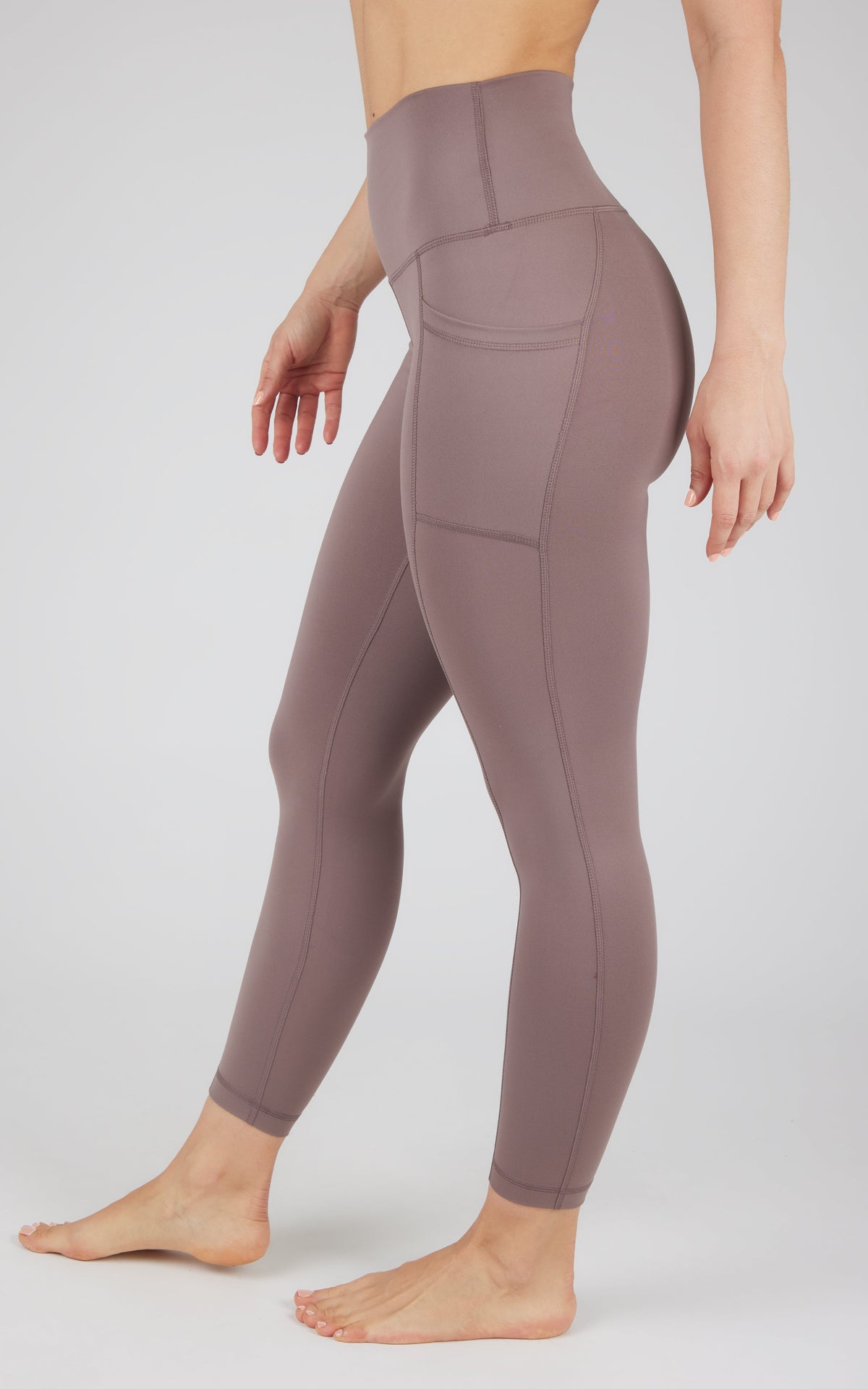 90 Degree by Reflex Lux Elastic Free High Waist Side Pocket 7/8 Ankle