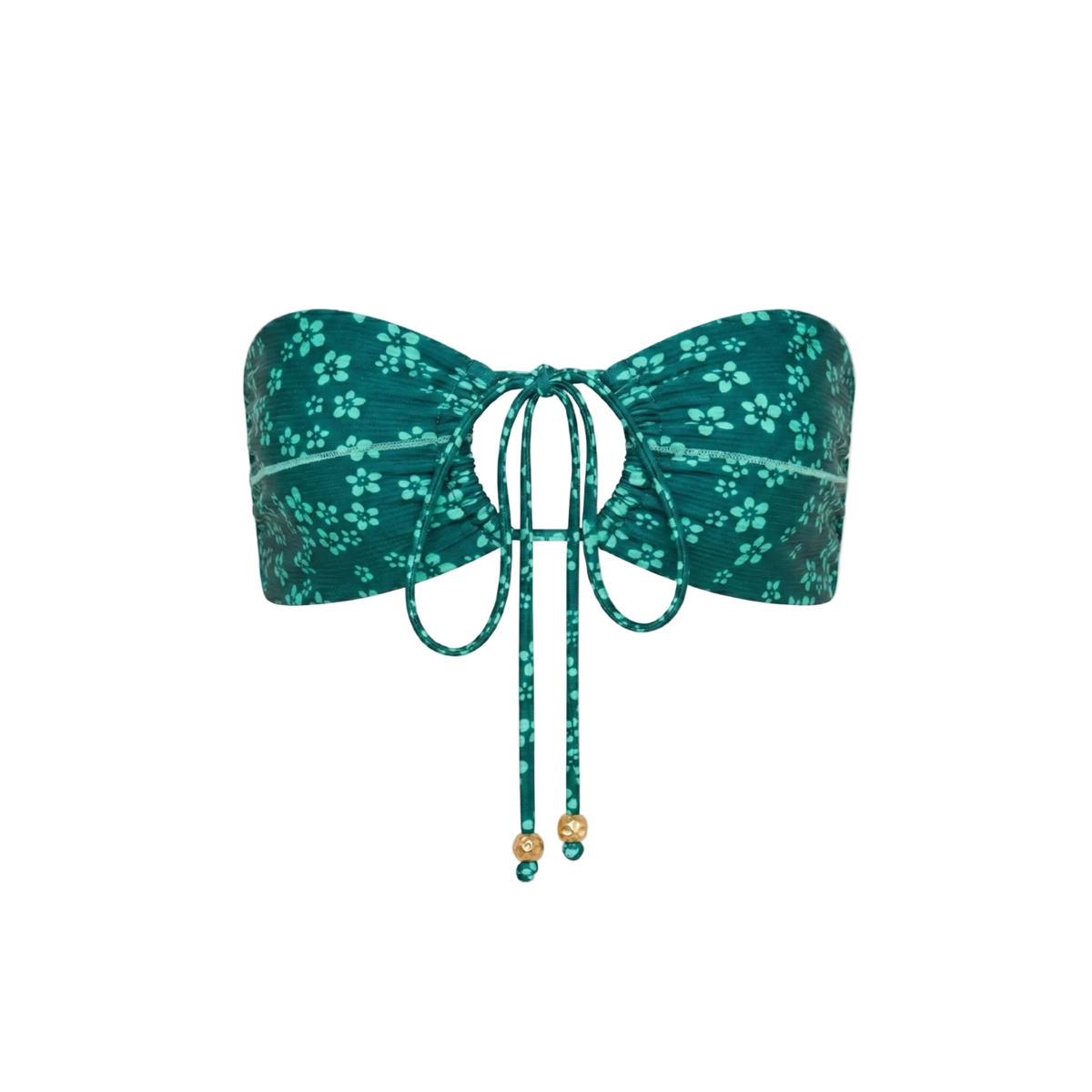 Kulani Kinis Stitch Splice Bandeau Bikini Top - Moonkiss