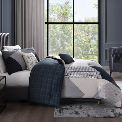 Bebejan Geo Fusion 5 Piece Reversible Comforter Set