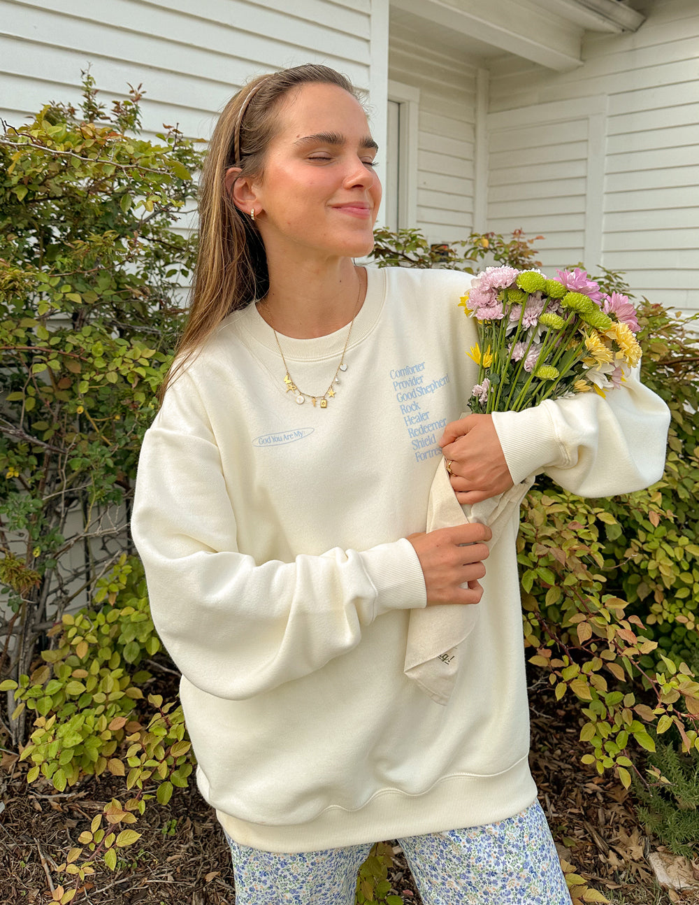 Elevated Faith God Is My Everything Unisex Crewneck