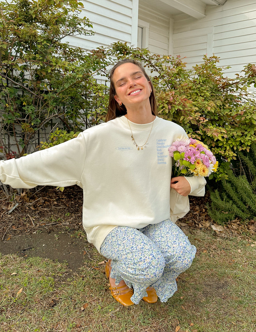 Elevated Faith God Is My Everything Unisex Crewneck
