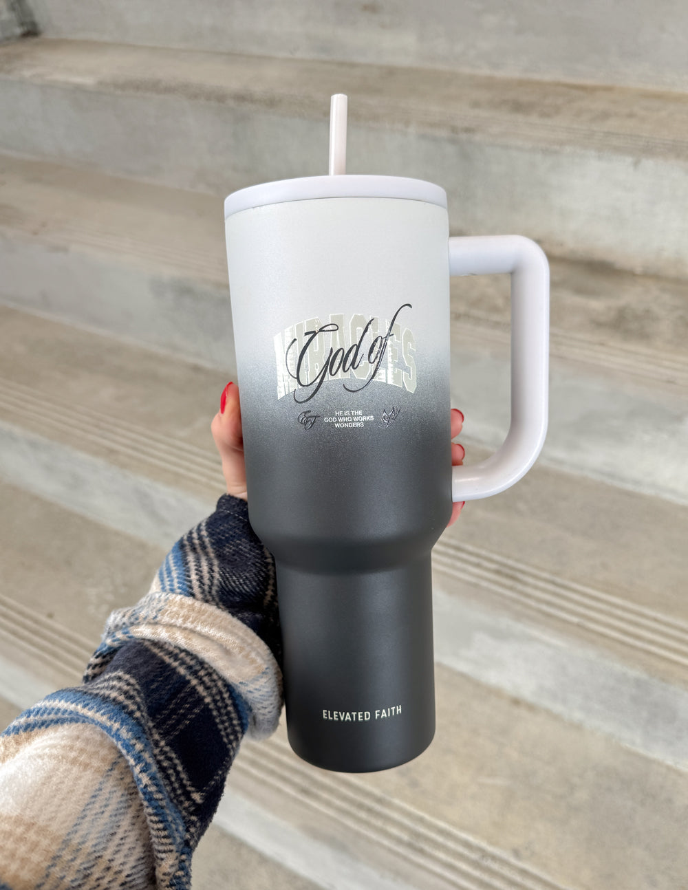 Elevated Faith God of Miracles 40 oz Ascend Tumbler