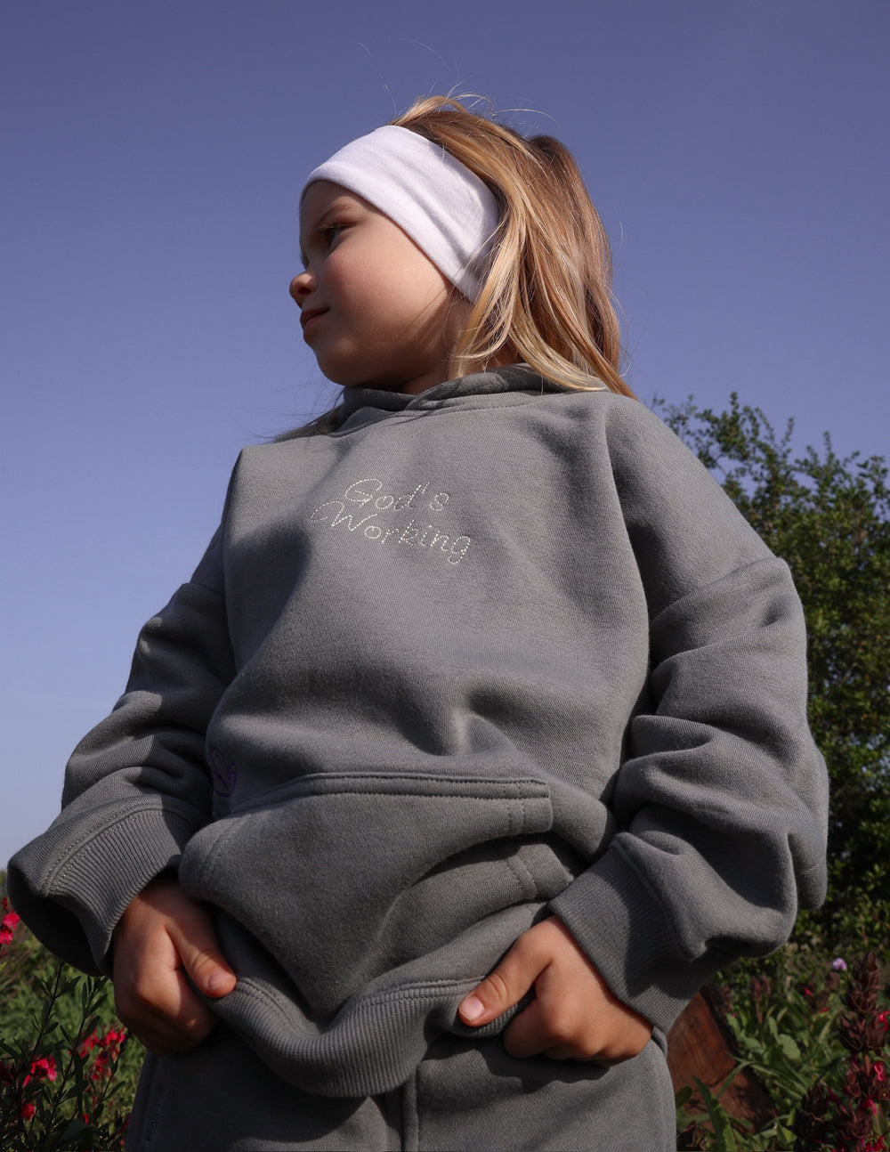 Elevated Faith God's Still Working Kids Hoodie