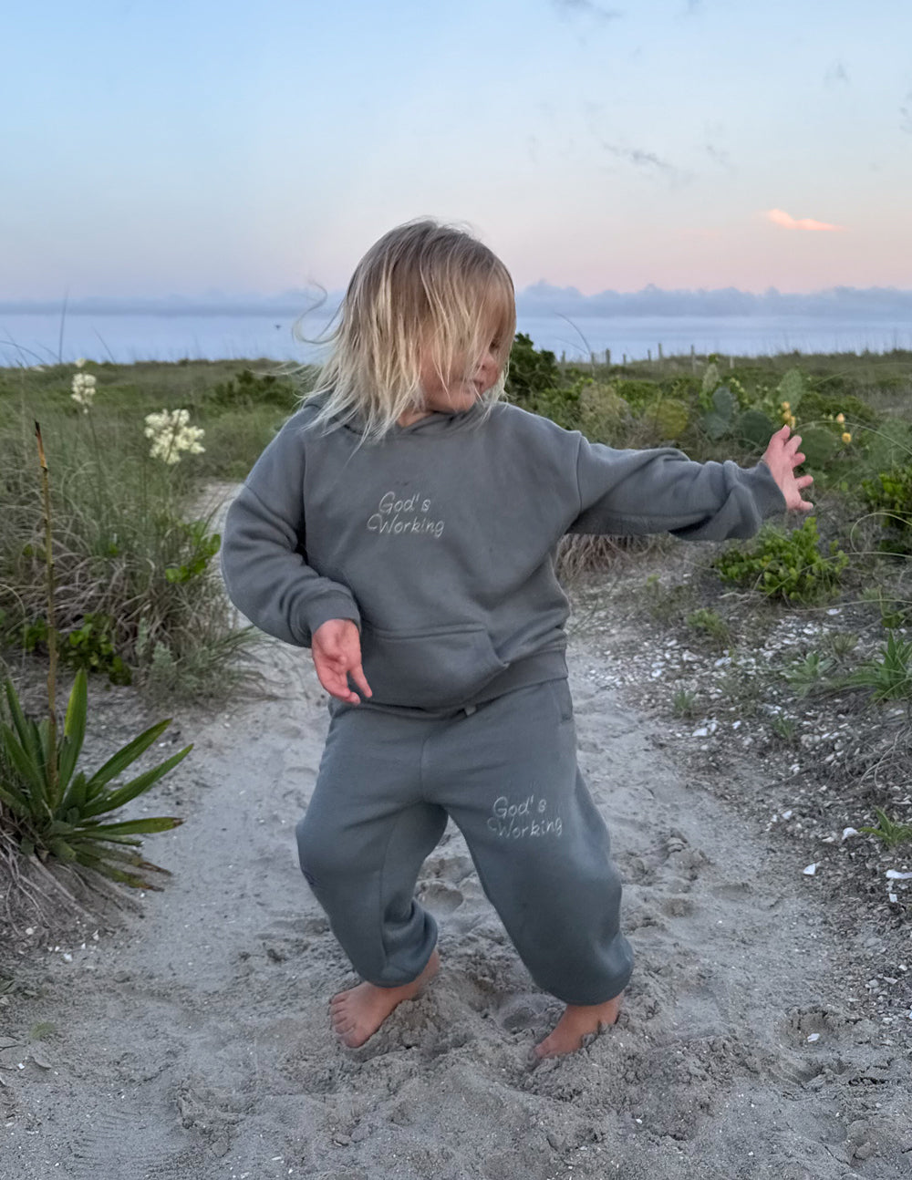 Elevated Faith God's Still Working Kids Hoodie