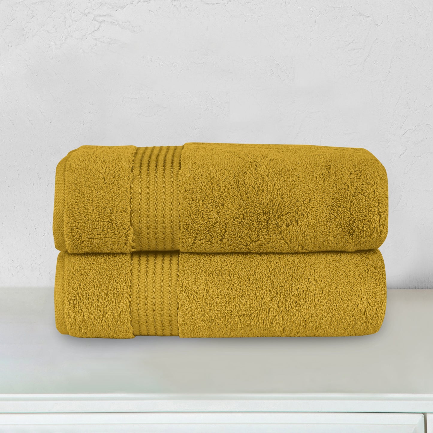 Elegant Comfort 2 Pack Premium Turkish Cotton Bath Towel Set, 27 x 54 inch