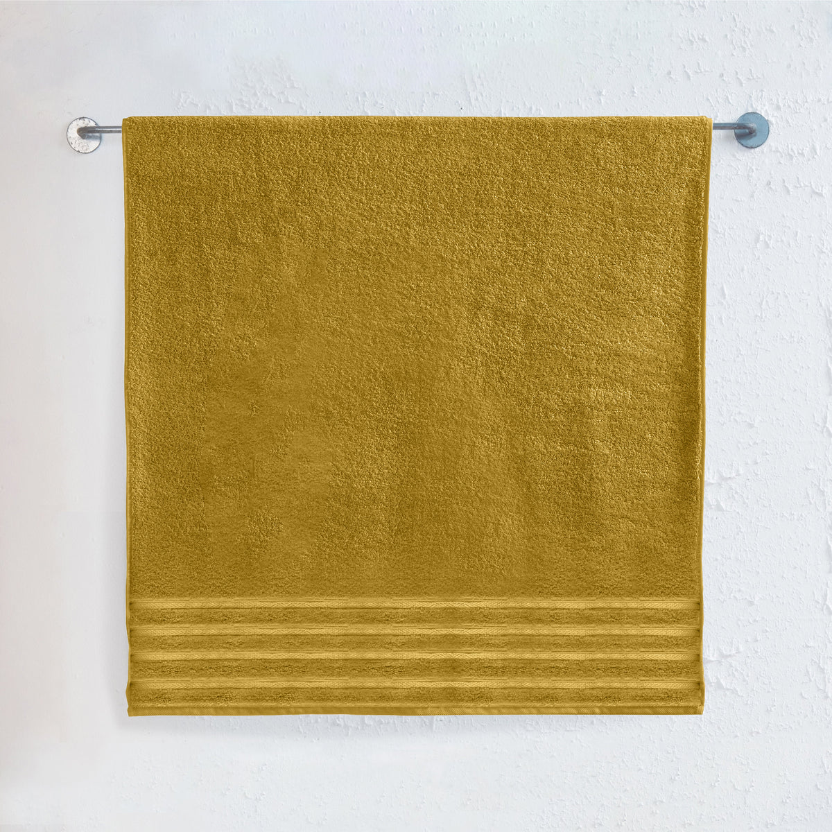Elegant Comfort 1-Piece Premium Turkish Cotton 4 Lines Stripe Jumbo Towel, 35x 70 inch