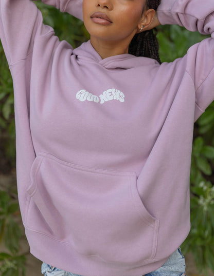Elevated Faith Good News Pink Unisex Hoodie