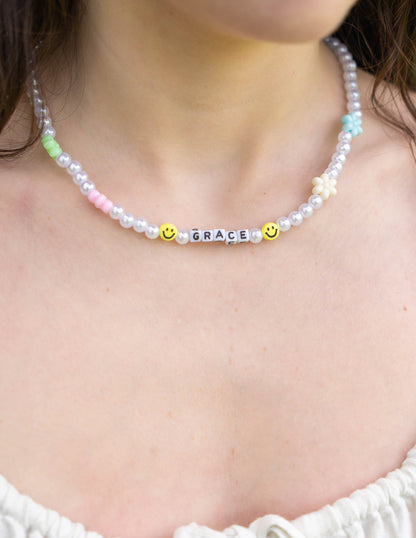 Elevated Faith Grace Letter Necklace