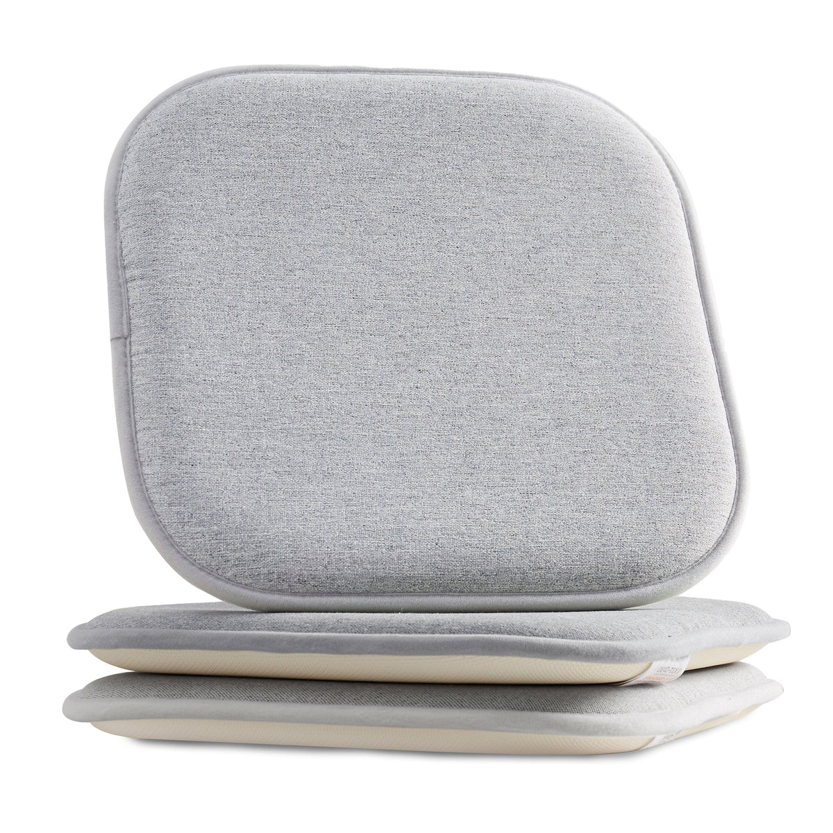 Elegant Comfort 2 Pack Textured Chair Cushion Covers - Skid-Proof Rubber Backing
