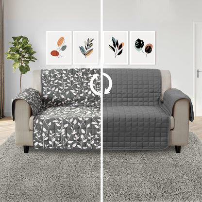 Elegant Comfort Leaves Design Reversible Smart Furniture Protectors