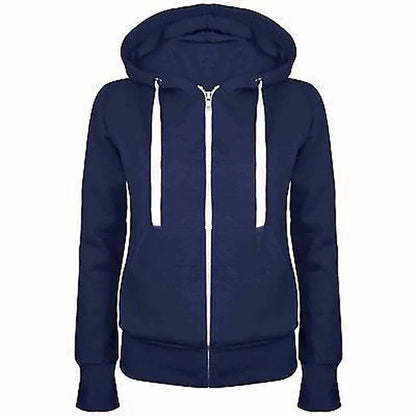 Women's Hooded Zipper Sweater Coat