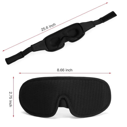 3D Sleeping Mask – Soft Padded Eye Shade with Light Blockout