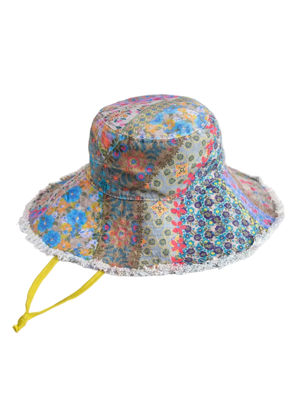 Natural Life Sandy Days Bucket Hat - Folk Flower