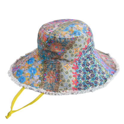 Natural Life Sandy Days Bucket Hat - Folk Flower