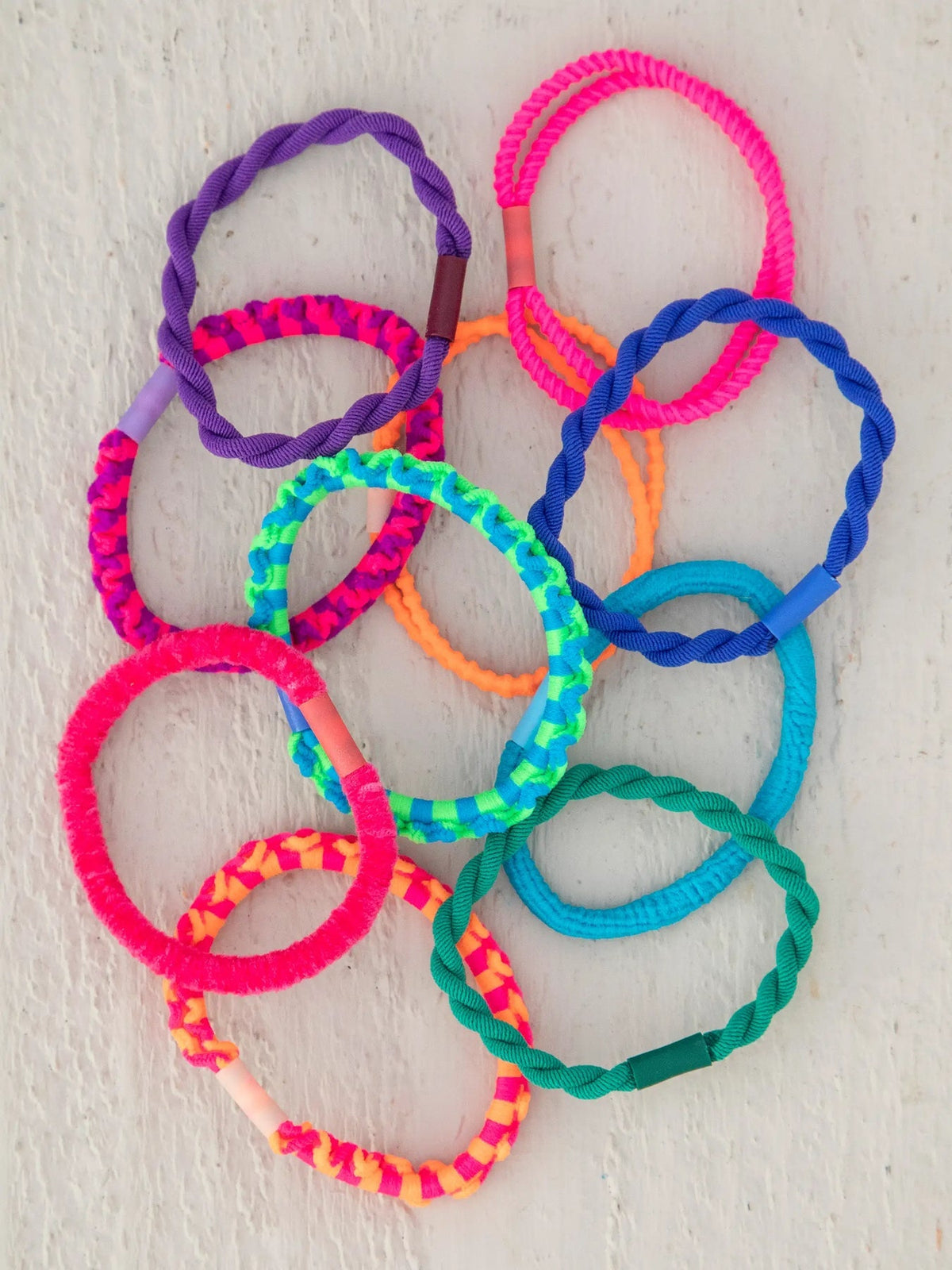 Natural Life Textured Hair Ties Set of 10