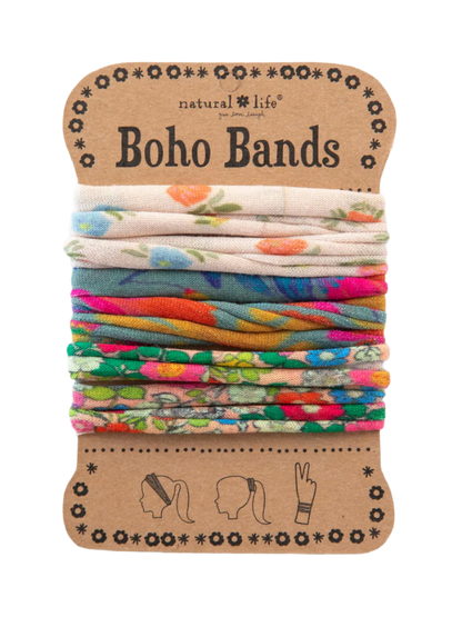 Natural Life Boho Bands Hair Ties, Set of 3