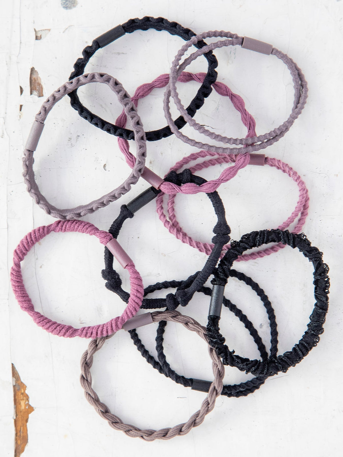 Natural Life Textured Hair Ties Set of 10