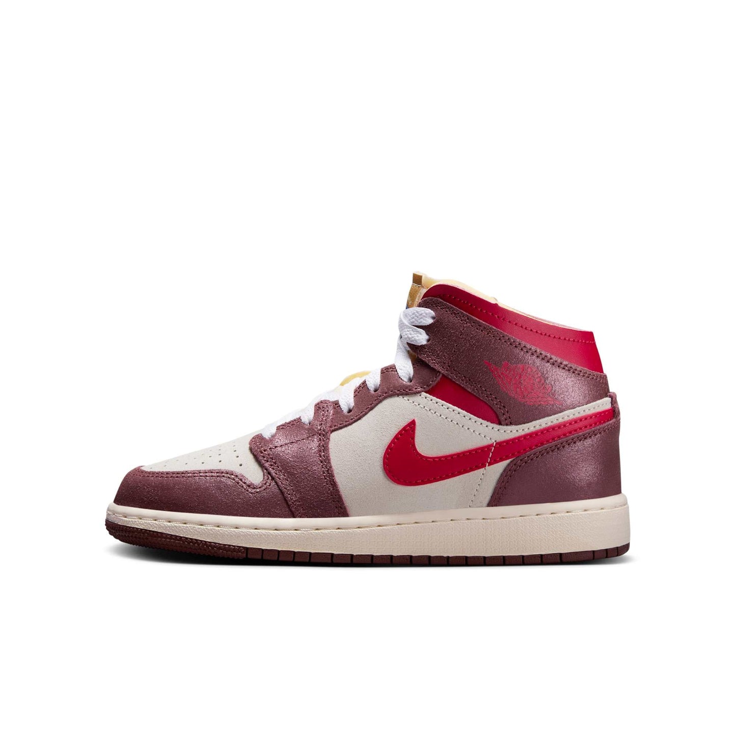 Air Jordan Grade School Retro 1 Mid Se 'Bread, Butter & Sole' Sneakers