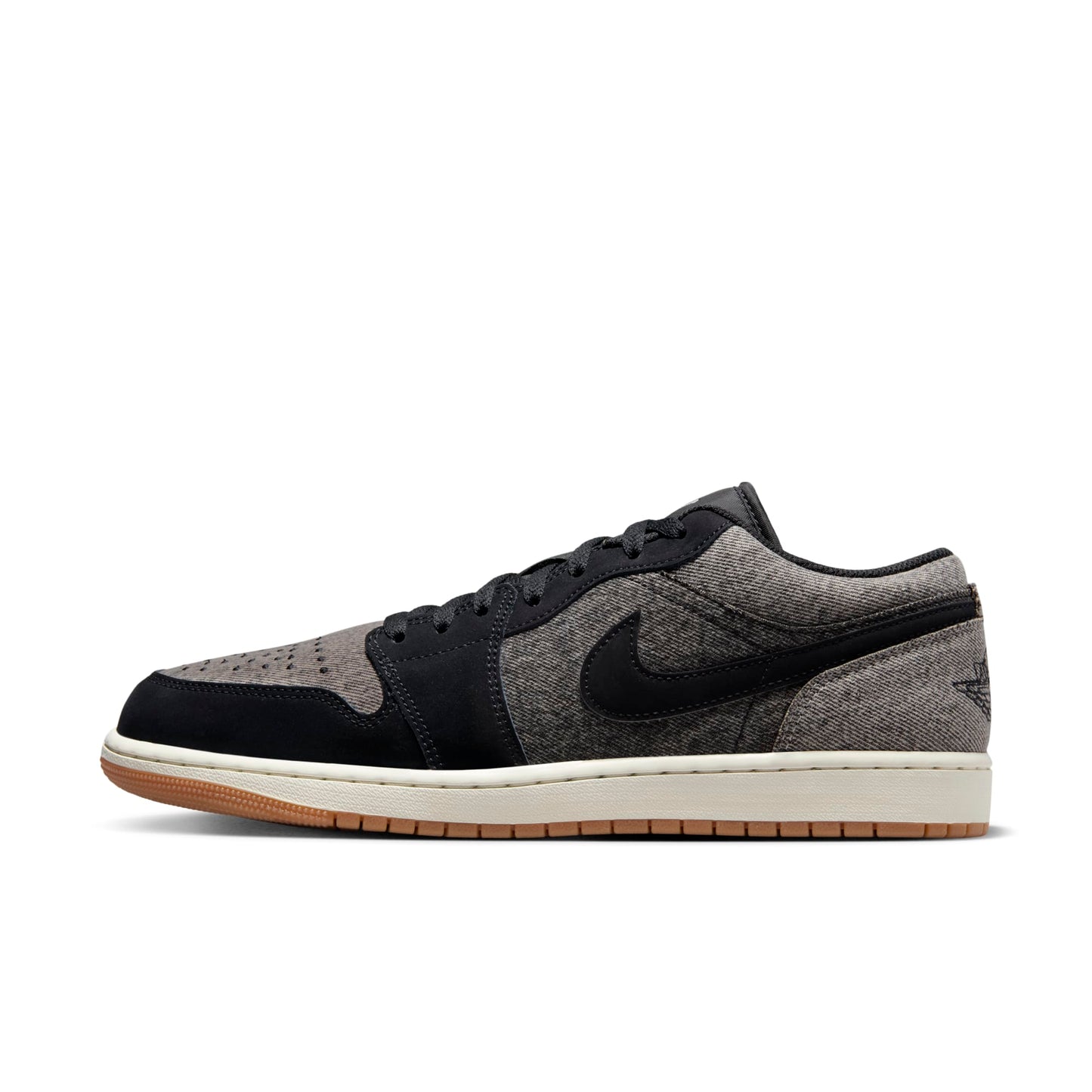 Air Jordan Men's Retro 1 Low Se 'Black Denim' Sneakers