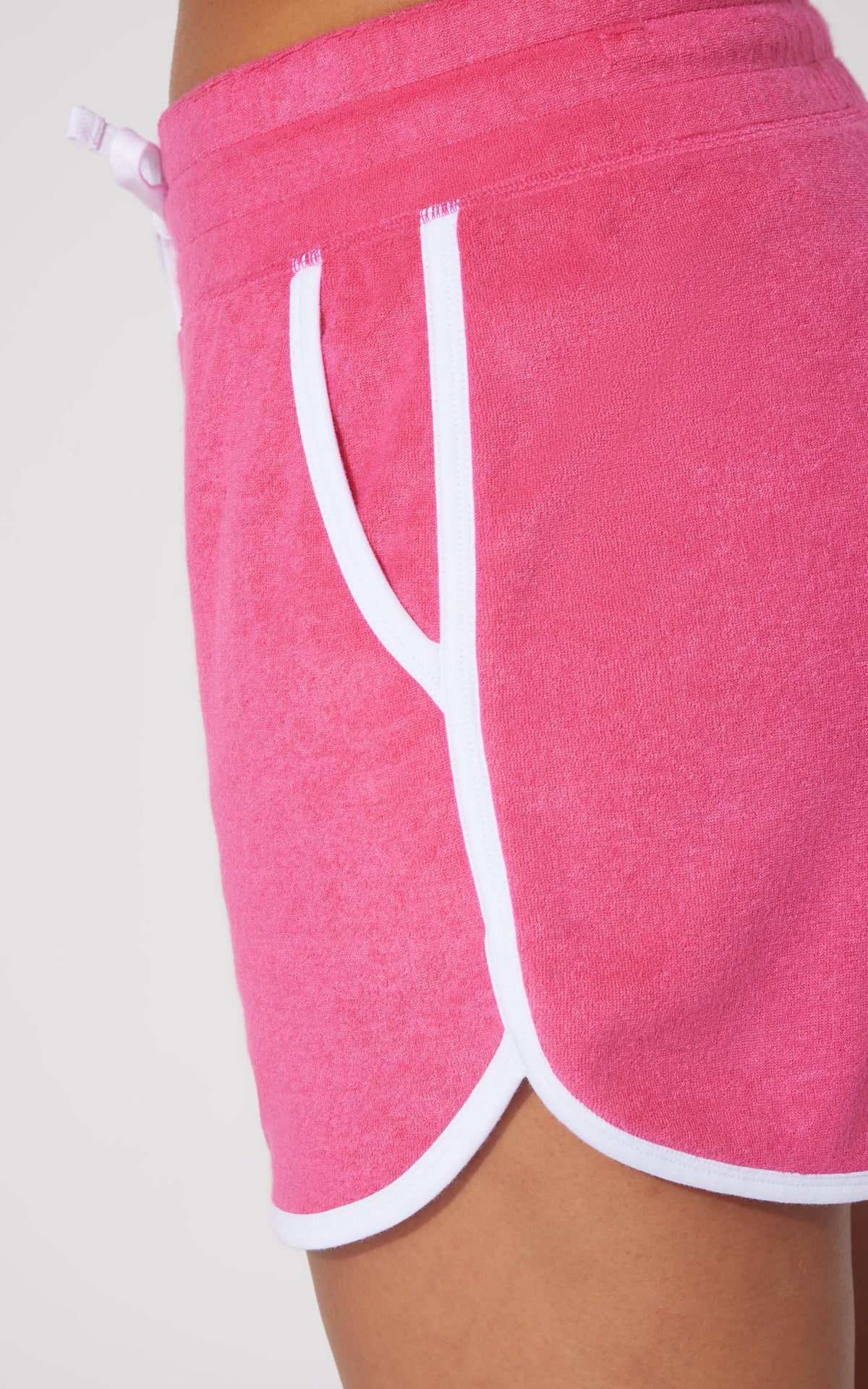 90 Degree by Reflex Towel Terry Dolphin Hem Short