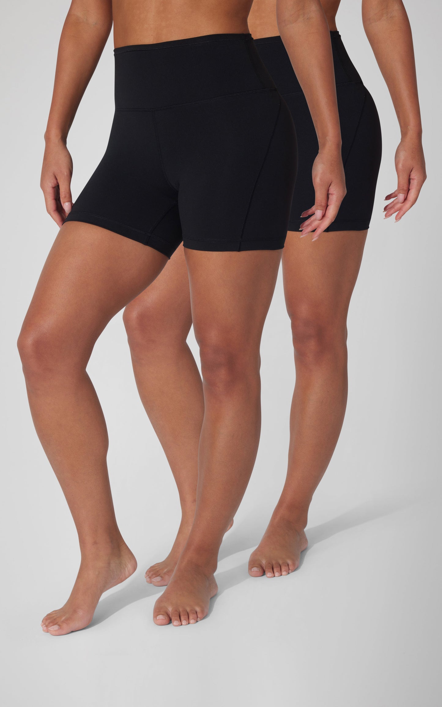 90 Degree by Reflex 2 PK 5" Wonderlink Super High Elastic Free Waistband Short