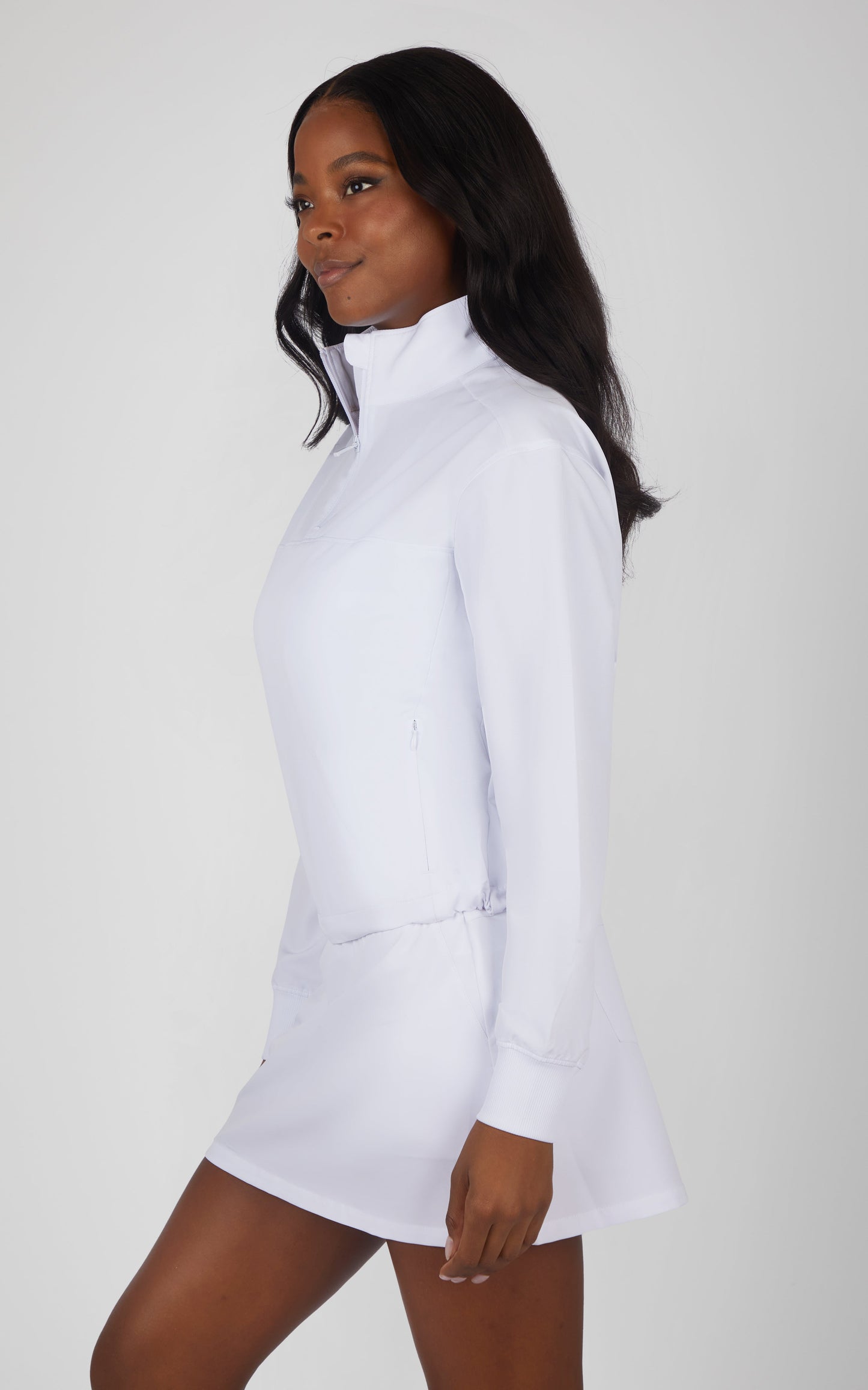 90 Degree by Reflex Citylite Half Zip Cinched Hem Jacket