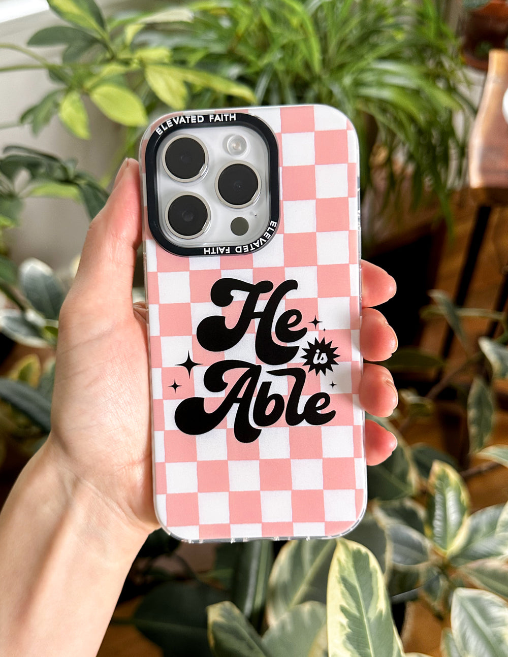 Elevated Faith He is Able Phone Case
