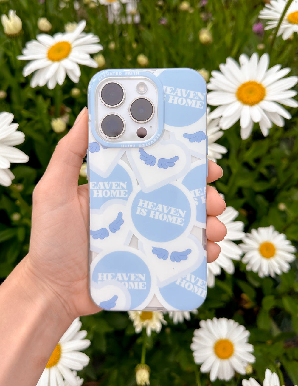 Elevated Faith Heaven Is Home Phone Case