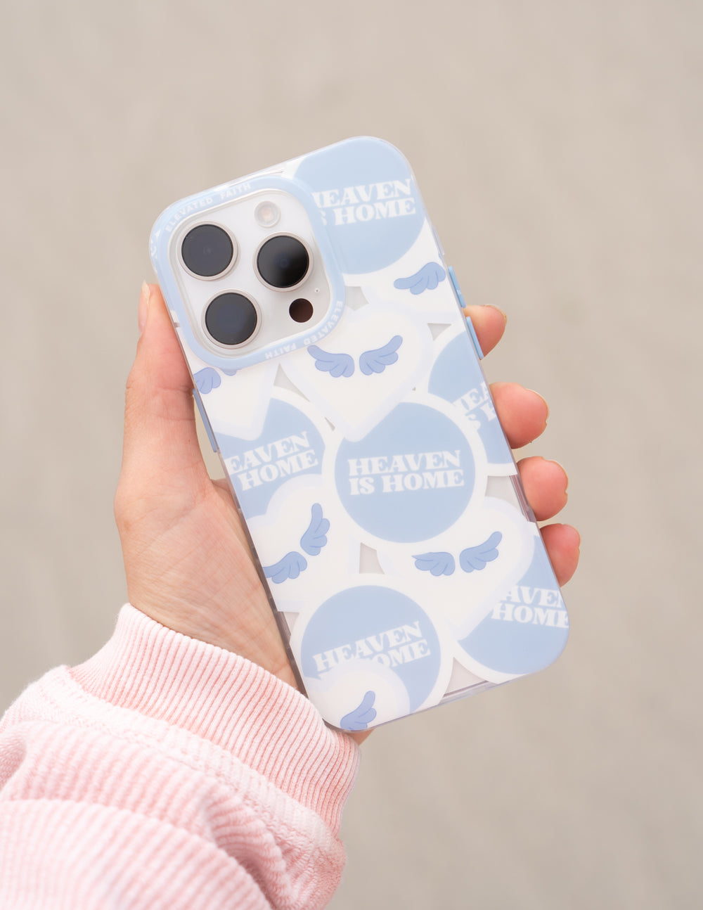 Elevated Faith Heaven Is Home Phone Case