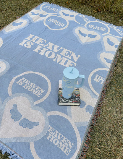 Elevated Faith Heaven Is Home Throw Blanket
