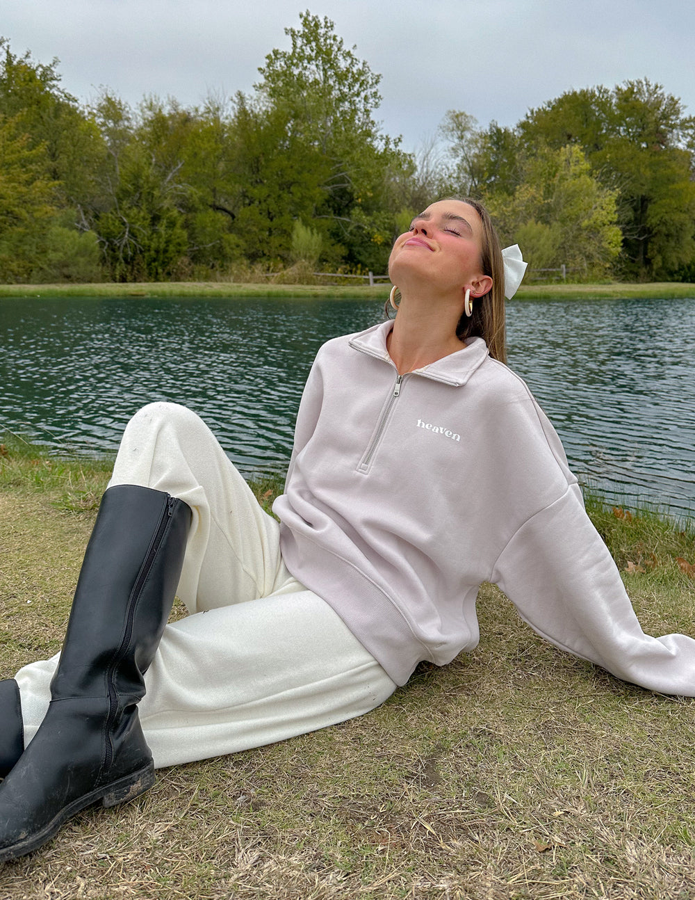 Elevated Faith Heaven Women's Half-Zip
