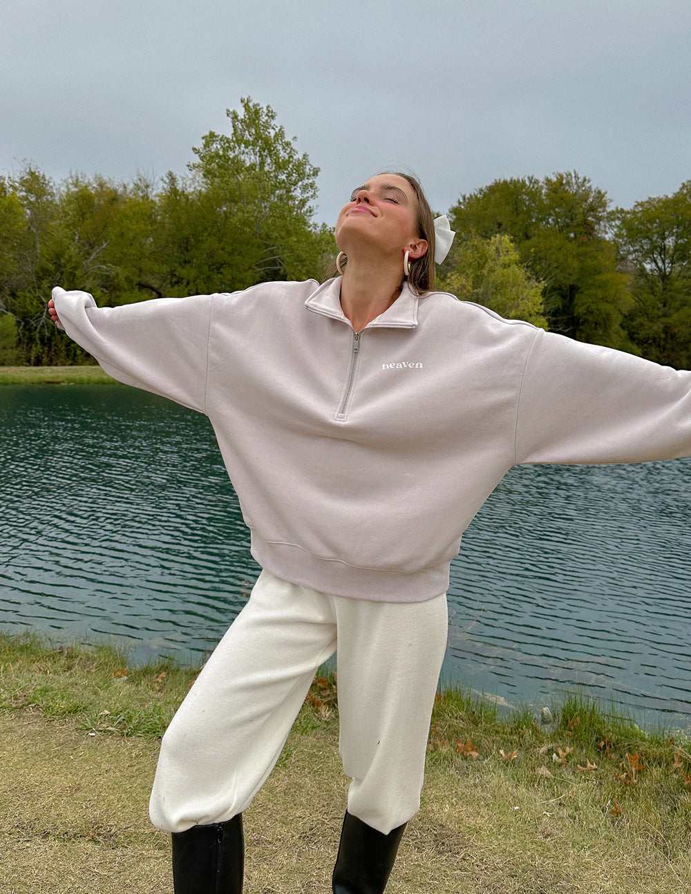 Elevated Faith Heaven Women's Half-Zip