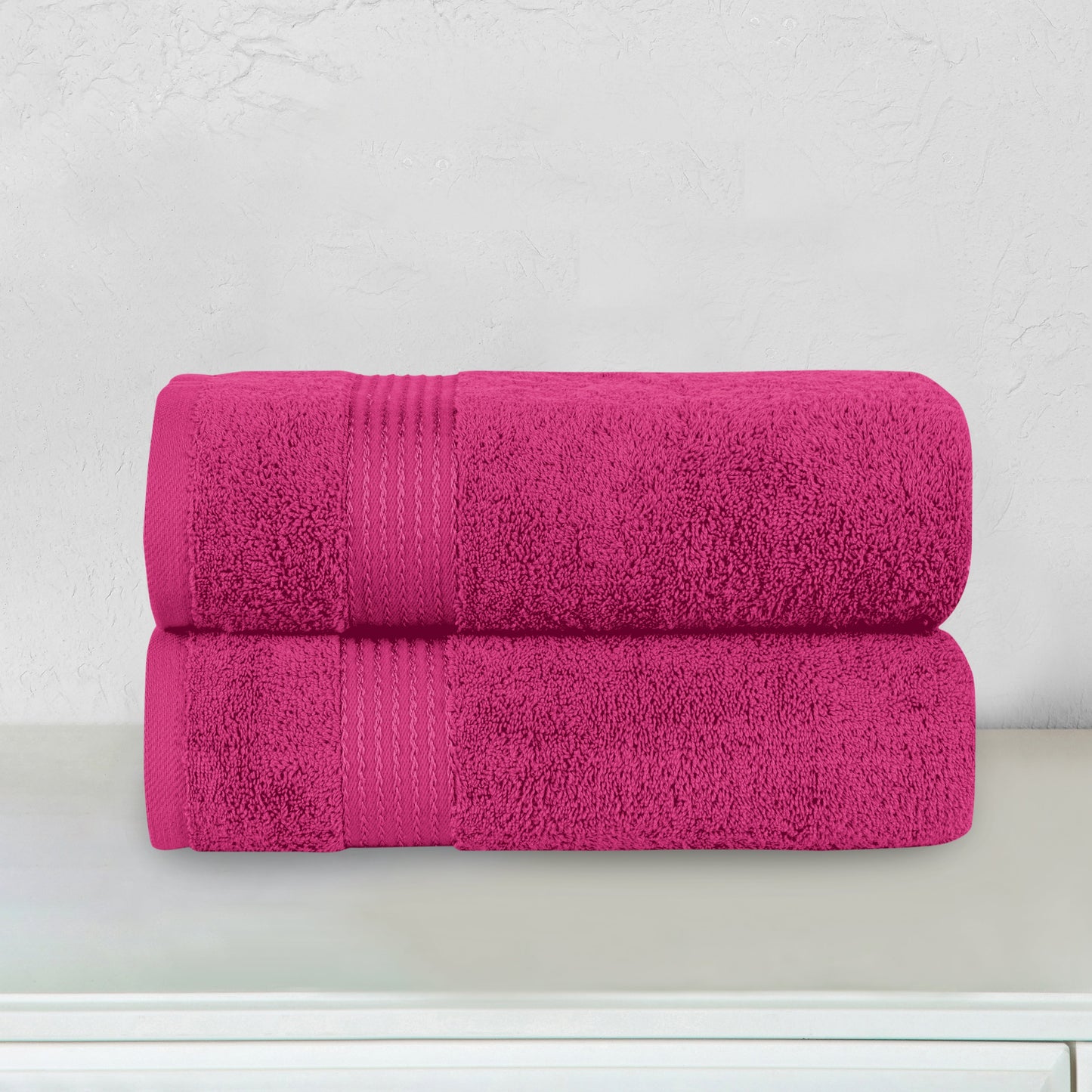 Elegant Comfort 2 Pack Premium Turkish Cotton Bath Towel Set, 27 x 54 inch