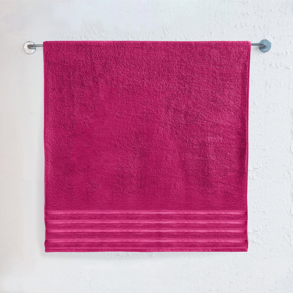 Elegant Comfort 1-Piece Premium Turkish Cotton 4 Lines Stripe Jumbo Towel, 35x 70 inch