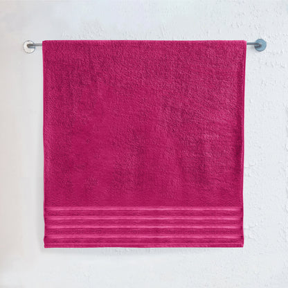Elegant Comfort 1-Piece Premium Turkish Cotton 4 Lines Stripe Jumbo Towel, 35x 70 inch